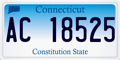 CT license plate AC18525