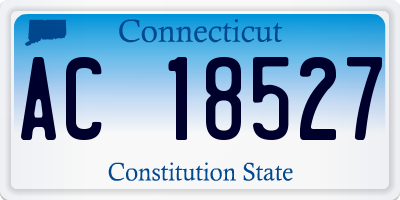 CT license plate AC18527