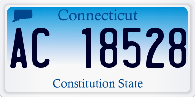 CT license plate AC18528