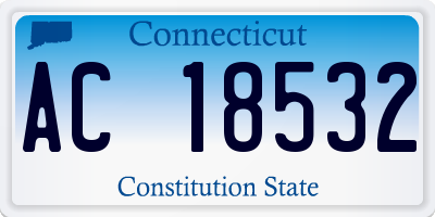 CT license plate AC18532