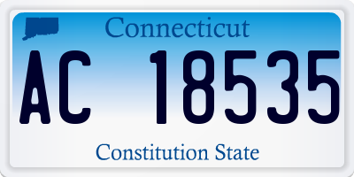 CT license plate AC18535