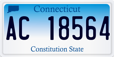 CT license plate AC18564