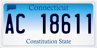 CT license plate AC18611