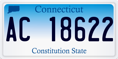CT license plate AC18622
