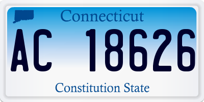 CT license plate AC18626
