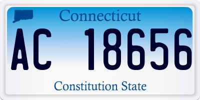CT license plate AC18656