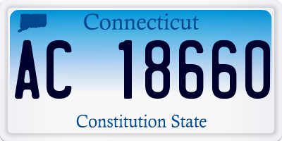 CT license plate AC18660