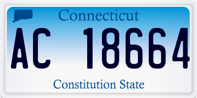 CT license plate AC18664