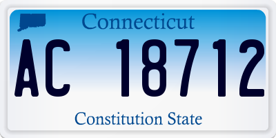 CT license plate AC18712