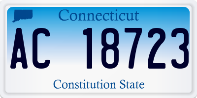 CT license plate AC18723