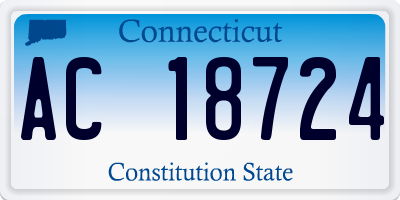 CT license plate AC18724