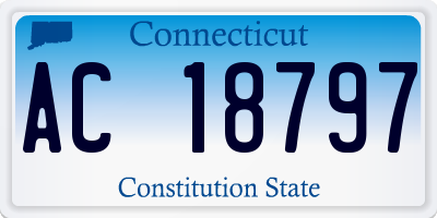 CT license plate AC18797