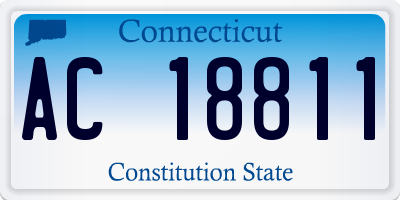 CT license plate AC18811