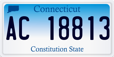 CT license plate AC18813