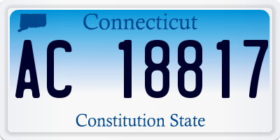 CT license plate AC18817