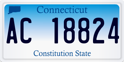 CT license plate AC18824