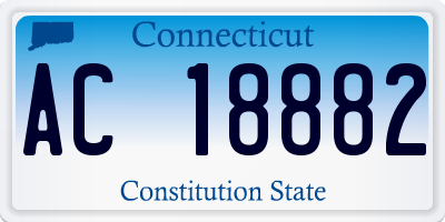 CT license plate AC18882