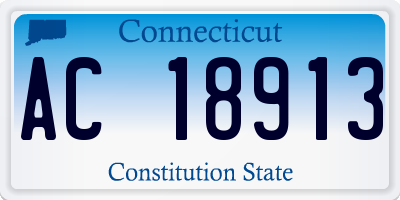 CT license plate AC18913