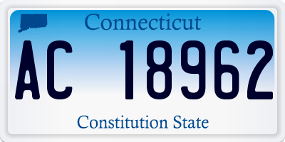 CT license plate AC18962