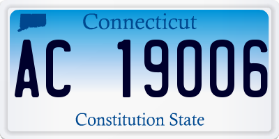 CT license plate AC19006