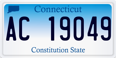 CT license plate AC19049