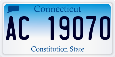 CT license plate AC19070