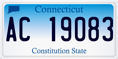 CT license plate AC19083