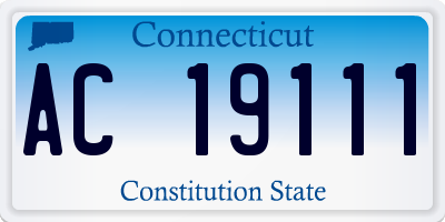 CT license plate AC19111
