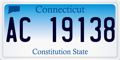 CT license plate AC19138