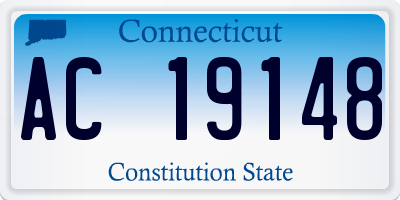 CT license plate AC19148