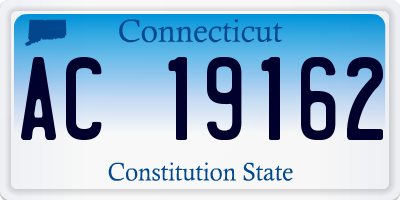 CT license plate AC19162