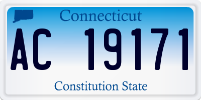 CT license plate AC19171