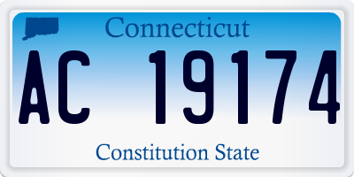 CT license plate AC19174