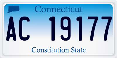 CT license plate AC19177
