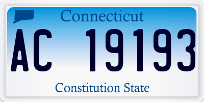 CT license plate AC19193