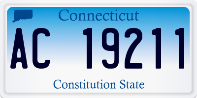 CT license plate AC19211