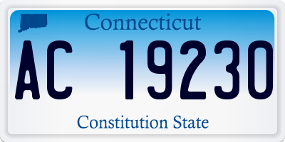 CT license plate AC19230