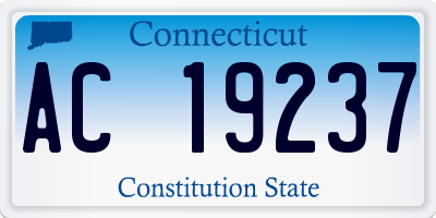 CT license plate AC19237