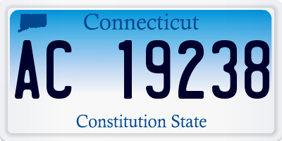 CT license plate AC19238