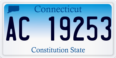 CT license plate AC19253