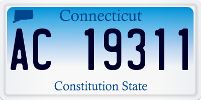 CT license plate AC19311