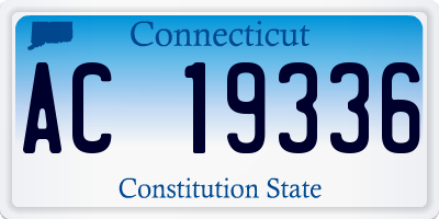 CT license plate AC19336