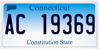 CT license plate AC19369