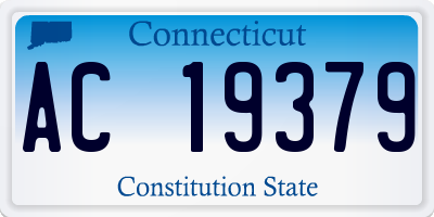 CT license plate AC19379