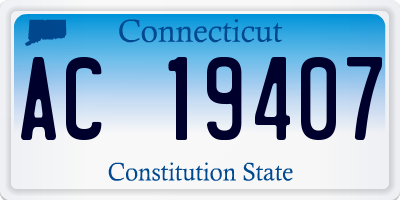 CT license plate AC19407
