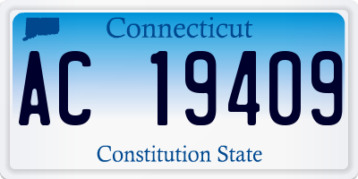 CT license plate AC19409