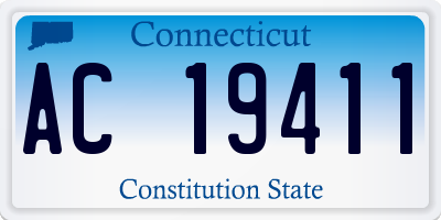 CT license plate AC19411