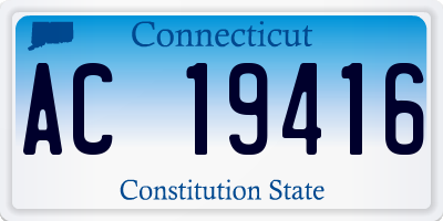 CT license plate AC19416