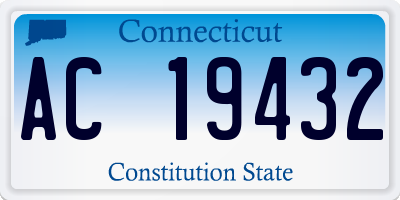 CT license plate AC19432