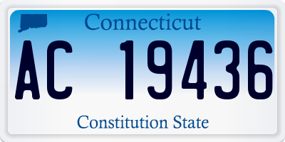 CT license plate AC19436